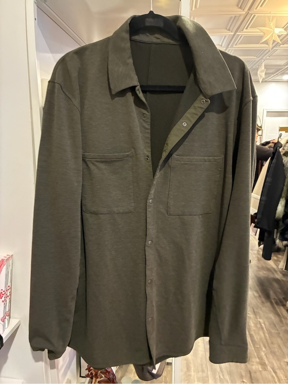 Lululemon Green button up shirt
